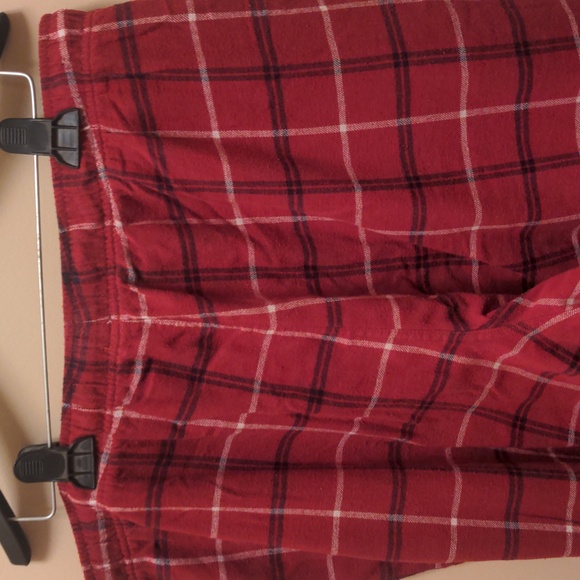 Mens cotton flannel pajama pants. Red/black/white checked - Picture 4 of 4